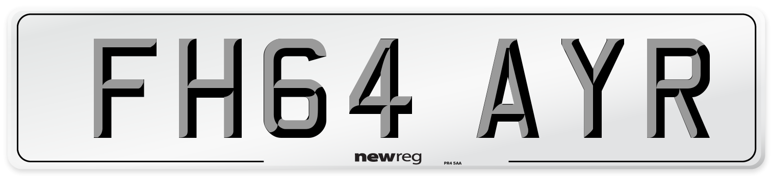 FH64 AYR Number Plate from New Reg